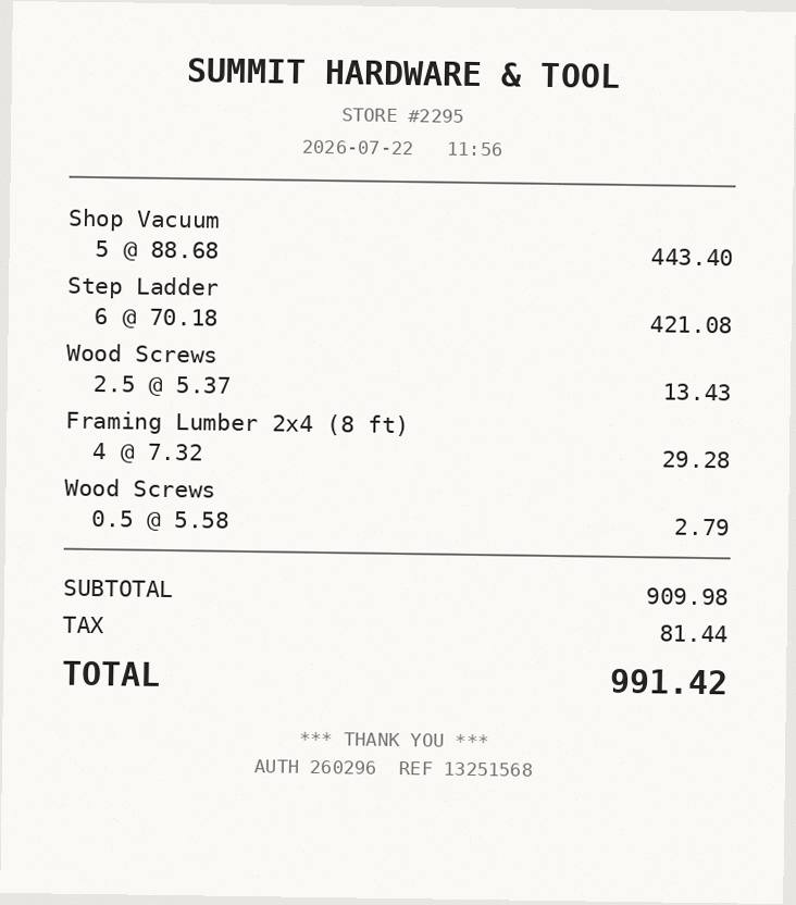 Receipt