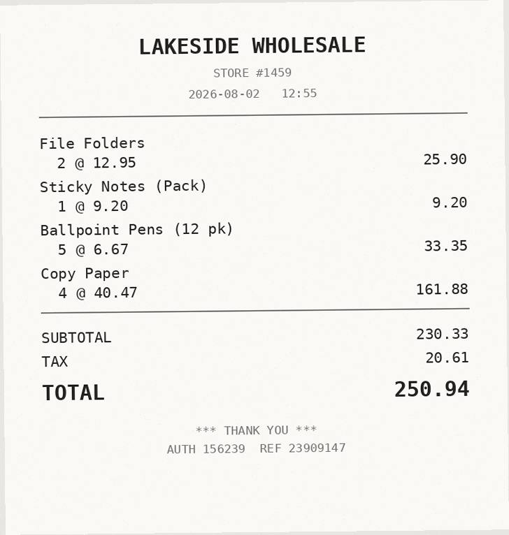 Receipt