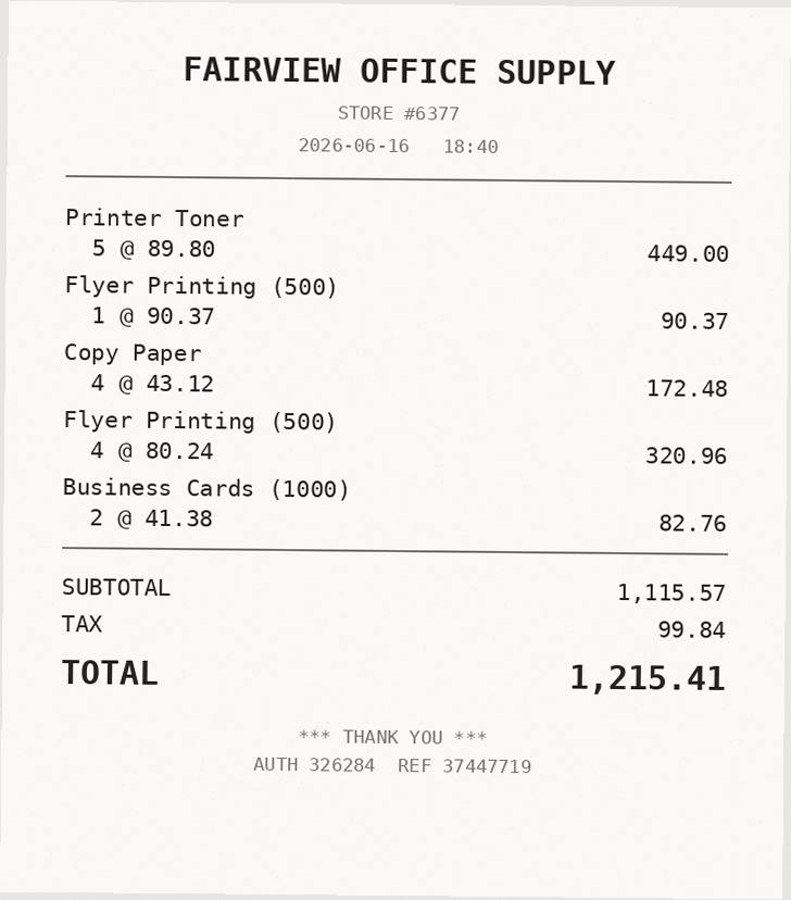 Receipt
