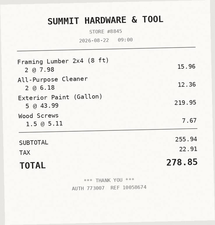 Receipt