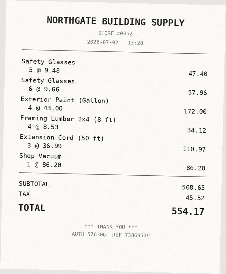 Receipt